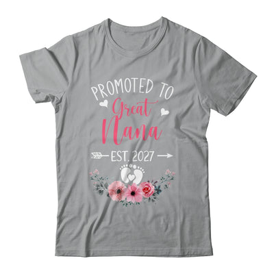 Promoted To Great Nana Est 2027 Mothers Day Shirt & Tank Top | siriusteestore