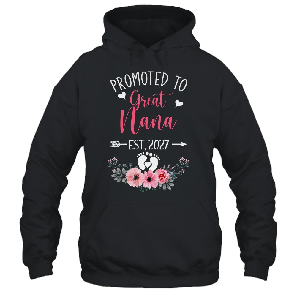 Promoted To Great Nana Est 2027 Mothers Day Shirt & Tank Top | siriusteestore