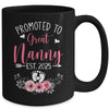Promoted To Great Nanny Est 2025 Mothers Day Mug | siriusteestore