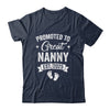 Promoted To Great Nanny Est 2025 Pregnancy Announcement Shirt & Tank Top | siriusteestore