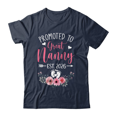 Promoted To Great Nanny Est 2026 Mothers Day Shirt & Tank Top | siriusteestore