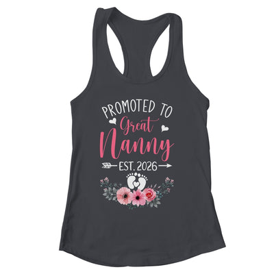 Promoted To Great Nanny Est 2026 Mothers Day Shirt & Tank Top | siriusteestore