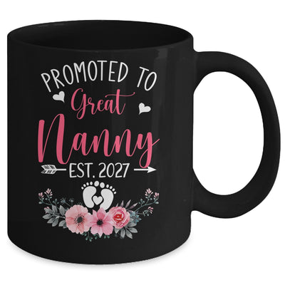 Promoted To Great Nanny Est 2027 Mothers Day Mug | siriusteestore