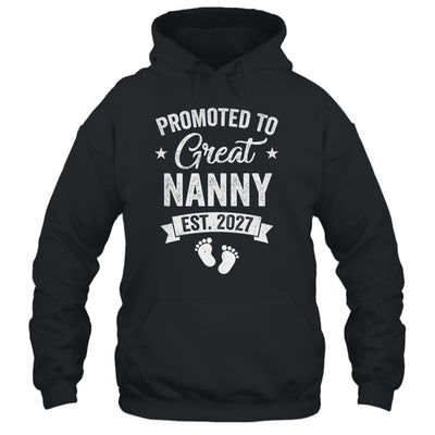 Promoted To Great Nanny Est 2027 Pregnancy Announcement Shirt & Tank Top | siriusteestore