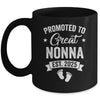 Promoted To Great Nonna Est 2025 Pregnancy Announcement Mug | siriusteestore