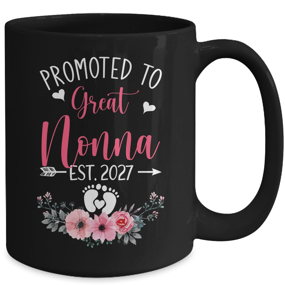 Promoted To Great Nonna Est 2027 Mothers Day Mug | siriusteestore