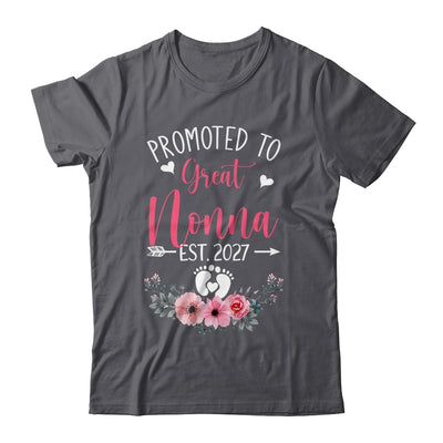 Promoted To Great Nonna Est 2027 Mothers Day Shirt & Tank Top | siriusteestore