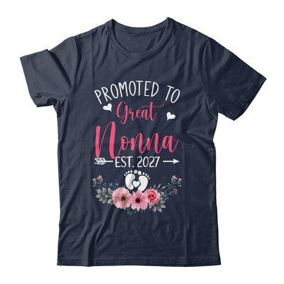Promoted To Great Nonna Est 2027 Mothers Day Shirt & Tank Top | siriusteestore