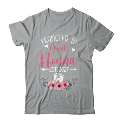 Promoted To Great Nonna Est 2027 Mothers Day Shirt & Tank Top | siriusteestore