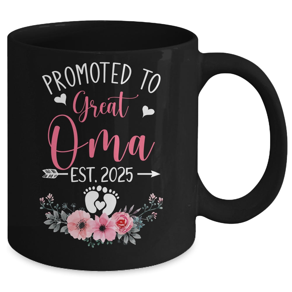 Promoted To Great Oma Est 2025 Mothers Day Mug | siriusteestore