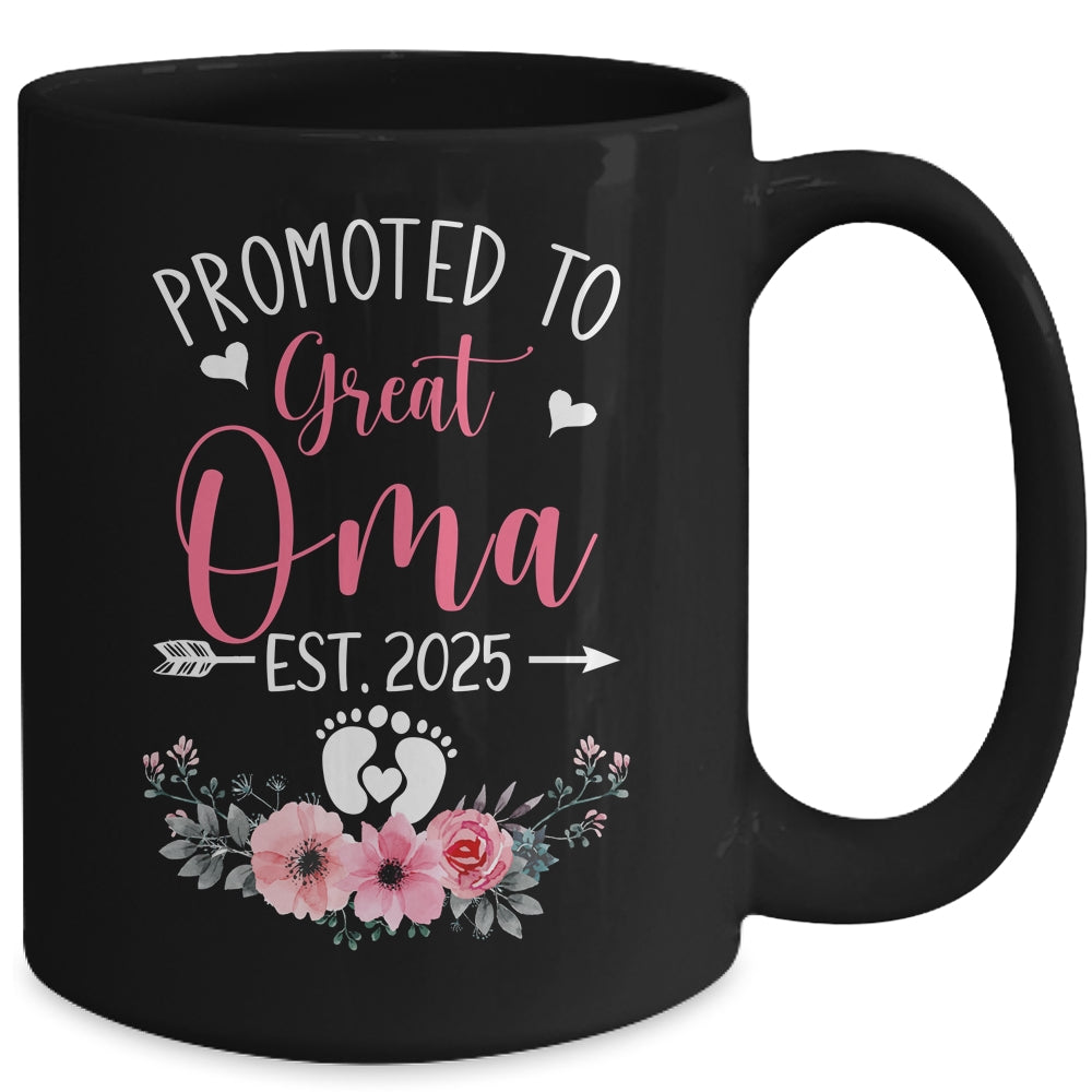 Promoted To Great Oma Est 2025 Mothers Day Mug | siriusteestore