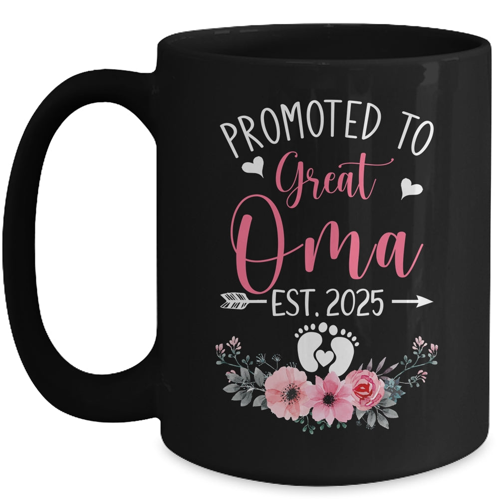 Promoted To Great Oma Est 2025 Mothers Day Mug | siriusteestore
