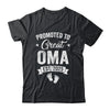 Promoted To Great Oma Est 2025 Pregnancy Announcement Shirt & Tank Top | siriusteestore