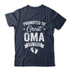 Promoted To Great Oma Est 2025 Pregnancy Announcement Shirt & Tank Top | siriusteestore