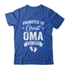 Promoted To Great Oma Est 2025 Pregnancy Announcement Shirt & Tank Top | siriusteestore