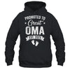 Promoted To Great Oma Est 2025 Pregnancy Announcement Shirt & Tank Top | siriusteestore