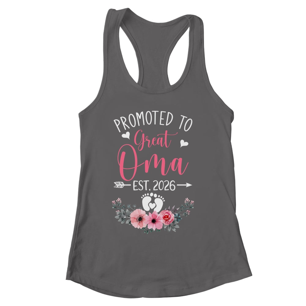 Promoted To Great Oma Est 2026 Mothers Day Shirt & Tank Top | siriusteestore