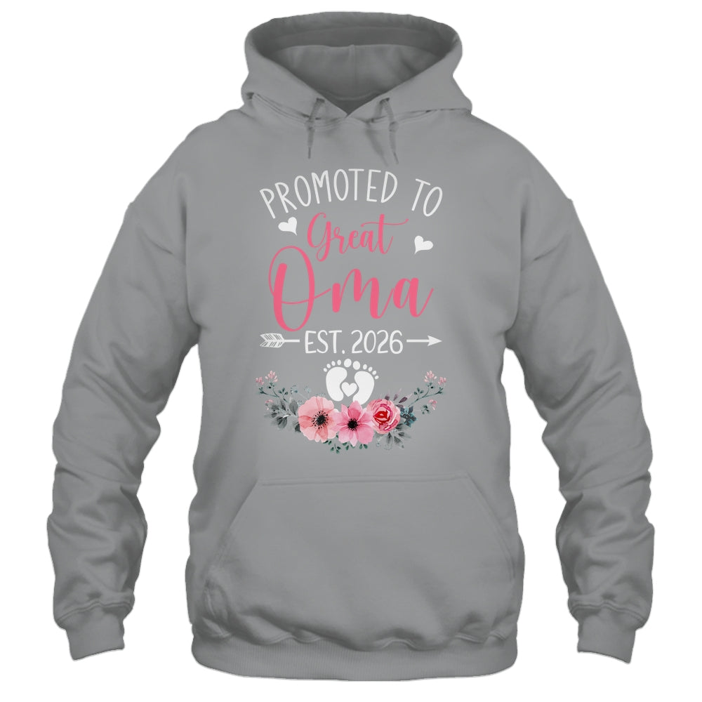 Promoted To Great Oma Est 2026 Mothers Day Shirt & Tank Top | siriusteestore