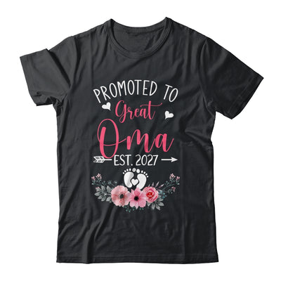 Promoted To Great Oma Est 2027 Mothers Day Shirt & Tank Top | siriusteestore