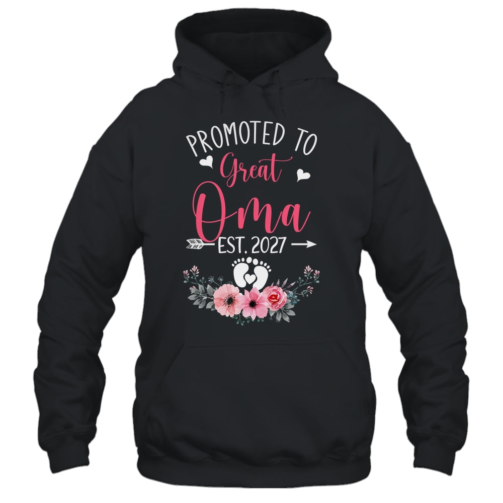 Promoted To Great Oma Est 2027 Mothers Day Shirt & Tank Top | siriusteestore
