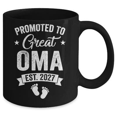 Promoted To Great Oma Est 2027 Pregnancy Announcement Mug | siriusteestore