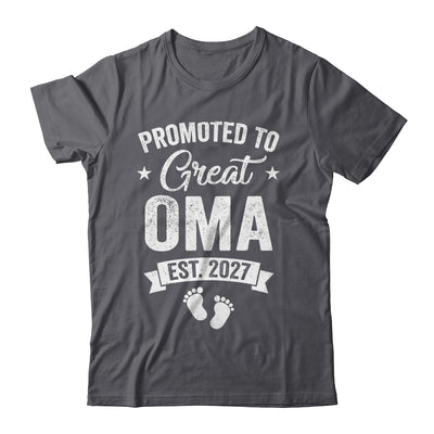 Promoted To Great Oma Est 2027 Pregnancy Announcement Shirt & Hoodie | siriusteestore