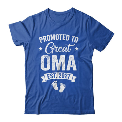Promoted To Great Oma Est 2027 Pregnancy Announcement Shirt & Hoodie | siriusteestore