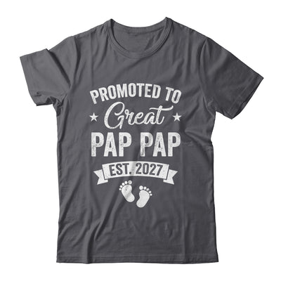 Promoted To Great Pap Pap Est 2027 Pregnancy Announcement Shirt & Hoodie | siriusteestore