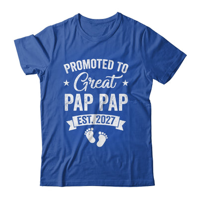 Promoted To Great Pap Pap Est 2027 Pregnancy Announcement Shirt & Hoodie | siriusteestore
