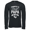 Promoted To Great Papa Est 2025 Pregnancy Announcement Shirt & Hoodie | siriusteestore