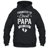 Promoted To Great Papa Est 2025 Pregnancy Announcement Shirt & Hoodie | siriusteestore