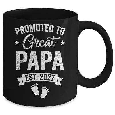 Promoted To Great Papa Est 2027 Pregnancy Announcement Mug | siriusteestore
