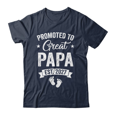 Promoted To Great Papa Est 2027 Pregnancy Announcement Shirt & Hoodie | siriusteestore