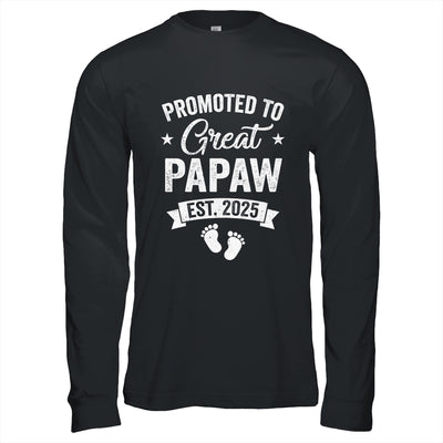 Promoted To Great Papaw Est 2025 Pregnancy Announcement Shirt & Hoodie | siriusteestore