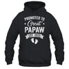 Promoted To Great Papaw Est 2025 Pregnancy Announcement Shirt & Hoodie | siriusteestore