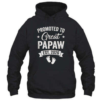 Promoted To Great Papaw Est 2026 Pregnancy Announcement Shirt & Hoodie | siriusteestore