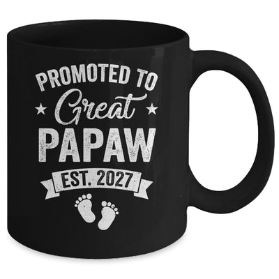 Promoted To Great Papaw Est 2027 Pregnancy Announcement Mug | siriusteestore