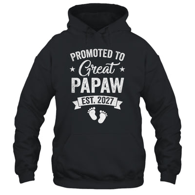 Promoted To Great Papaw Est 2027 Pregnancy Announcement Shirt & Hoodie | siriusteestore