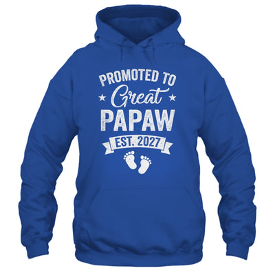 Promoted To Great Papaw Est 2027 Pregnancy Announcement Shirt & Hoodie | siriusteestore