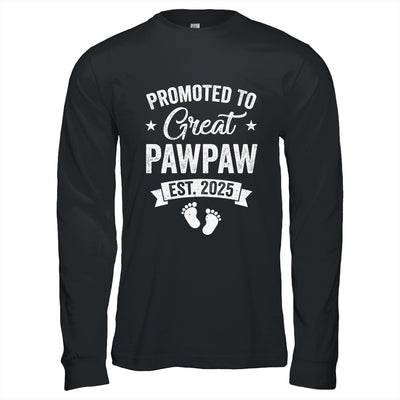 Promoted To Great Pawpaw Est 2025 Pregnancy Announcement Shirt & Hoodie | siriusteestore