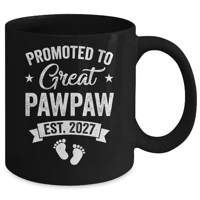 Promoted To Great Pawpaw Est 2027 Pregnancy Announcement Mug | siriusteestore