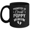 Promoted To Great Poppy Est 2025 Pregnancy Announcement Mug | siriusteestore