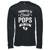 Promoted To Great Pops Est 2025 Pregnancy Announcement Shirt & Hoodie | siriusteestore