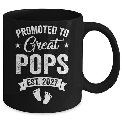 Promoted To Great Pops Est 2027 Pregnancy Announcement Mug | siriusteestore