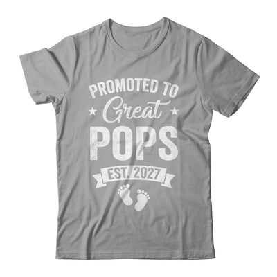 Promoted To Great Pops Est 2027 Pregnancy Announcement Shirt & Hoodie | siriusteestore