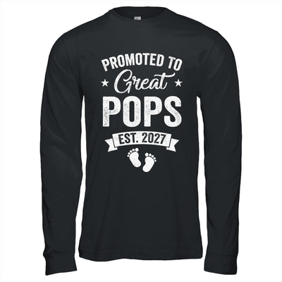 Promoted To Great Pops Est 2027 Pregnancy Announcement Shirt & Hoodie | siriusteestore