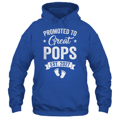 Promoted To Great Pops Est 2027 Pregnancy Announcement Shirt & Hoodie | siriusteestore