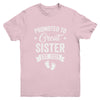 Promoted To Great Sister Est 2025 Pregnancy Announcement Youth Shirt | siriusteestore
