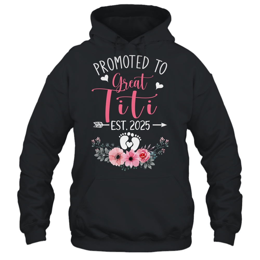 Promoted To Great Titi Est 2025 Mothers Day Shirt & Tank Top | siriusteestore