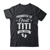 Promoted To Great Titi Est 2025 Pregnancy Announcement Shirt & Tank Top | siriusteestore